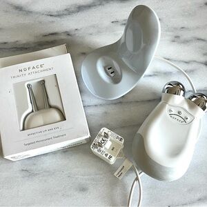 NuFace Trinity Attachment Set in Silver and White